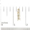 Haus of Brilliance 18K Yellow Gold Plated Silver 1/5 Cttw Diamond Chevron Arrow Stud Earring - 4 of 4