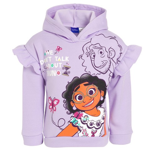 Disney Encanto Bruno Mirabel Little Girls Fleece Pullover Hoodie