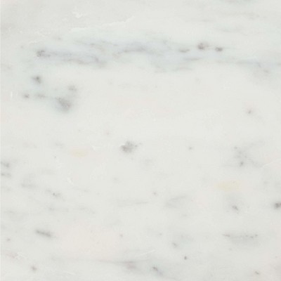 White Marble and Gold Metal Round Accent Table