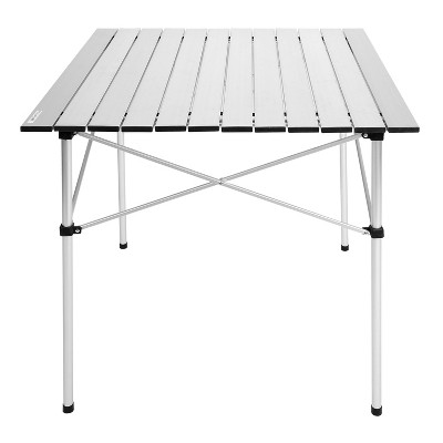 Vynxaria Folding Tables - Lightweight Camping Table with Carry Bag, Ultra-Compact Design in White