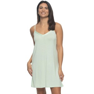 Felina - Elysees Rich Satin Chemise Slip Dress Nightgowns for Women with Satin Trim, and Adjustable Straps - 1 of 1