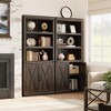 CuisinSmart 68.7" Tall 5-Shelf Bookcase, Farmhouse Wooden Bookshelf, Freestanding 5-Tier Display Cabinet for Living Room, Bedroom, Office - 3 of 4