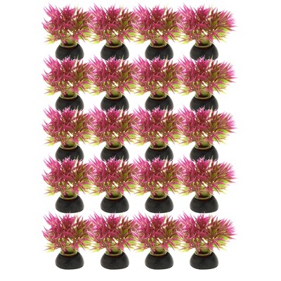 Unique Bargains Aquarium Plastic Plants Tree for Goldfish Tank Landscape Decoration 1.97" 20 Pcs