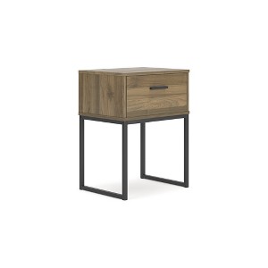 Signature Design by Ashley Deanlow 1 Drawer Nightstand, Honey Brown - 1 of 4
