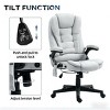 TopComfy Accent Chairs High Back Massage Desk Chair with Reclining Backrest Plush Padding Comfortable Chair for Office, Gray, 25.5"*28"*47.3" - 4 of 4