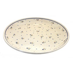 Blue Rose Polish Pottery 1378 Zaklady Large Round Serving Platter - 1 of 1