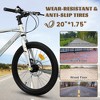 Gulches 20 Inch Kids Bike for 6 12 Years Old Boys Girls 7 Speed Steel Frame Dual Disc Brakes Suspension Fork Road Bike with Fenders Chain Guard Gray - 3 of 4