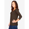Jessica London Women's Plus Size Stretch Cotton Scoop Neck Tee - 4 of 4