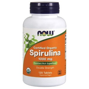 Double Strength Organic Spirulina 1000 mg by Now Foods  -  120 Tablet - 1 of 2