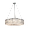 LLHZSY 8-Lights Crystal Pendant Chandelier for Dinning Room Living Room-26" -Chrome - 4 of 4