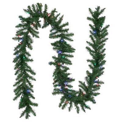 Vickerman 9' x 12 Camdon Garland 50led Warm White