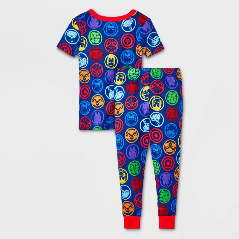 Toddler Boys&#39; 4pc Marvel Spider-Man Uniform Snug Fit Pajama Set - Red, 2 of 4