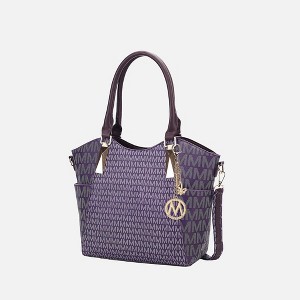 MKF Collection Devorah Stylish Tote Handbag Signature Printed by Mia K - 1 of 4