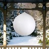 Northlight Inflatable Tinsel Commercial Christmas Ball Ornament Outdoor Decoration - 19.5" - White - 2 of 3