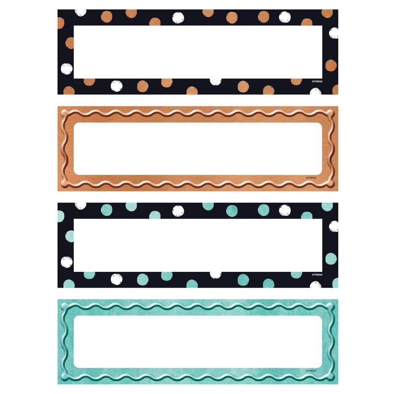 TREND I Heart Metal Dots & Embossed Desk Toppers Name Plates Variety Pack, 32 Per Pack, 6 Packs, 2 of 4