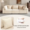 The Misty Moon 105 inch 3 Seater Sofa with Removable Back Cushions and 5 Pillows for Living Room - 4 of 4