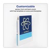Avery Heavy-Duty Non Stick View Binder with DuraHinge and Slant Rings, 3 Rings, 4" Capacity, 11 x 8.5, White, 2/Pack - 2 of 4