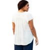 Women's Karla Embroidered Blouse - PLUS - On The Plus Side - 3 of 4