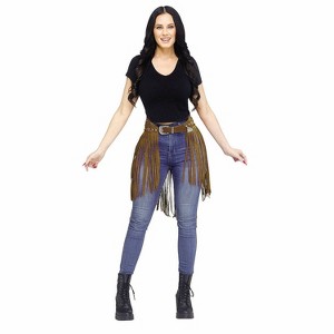 Fun World Women's Festival Cowgirl Belt Halloween Costume Belts - Brown Medium - 1 of 1