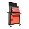 Lirago 5 Drawer Large Capacity Rolling Tool Chest and Cabinet Black Red Detachable Tool Storage with Wheels and Lock for Workshop Garage - 2 of 4