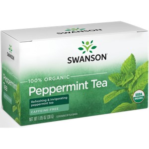 Swanson 100% Organic Peppermint Tea 20 Bags - 1 of 2