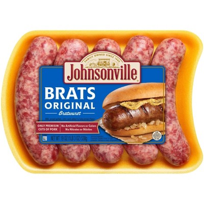 Johnsonville Original Bratwurst 5ct 19oz Target