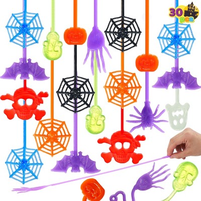Halloween Party Favor 30 PCS Stretchy Skeletons Bulk Sticky Hand Toy for Halloween Goodie Bag Fillers Kids Gifts Stress Reliever Classroom Game Prizes