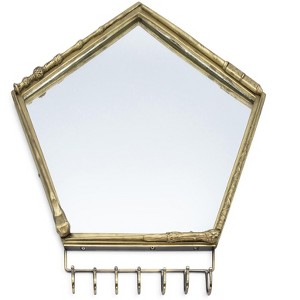 Ukonic Harry Potter Wand Wall Mirror with Jewelry Hooks Storage Rack - 1 of 4