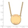 Black Bow Jewelry 14k Yellow Gold Plated Sterling Silver Delta Zeta Greek Life Necklace 18 Inch - 2 of 4