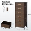Pellebant Vertical Dresser for Bedroom 6 drawer Storage Tower Steel Frame Wood Top Easy Pull Non-woven Fabrics Drawer - 2 of 4