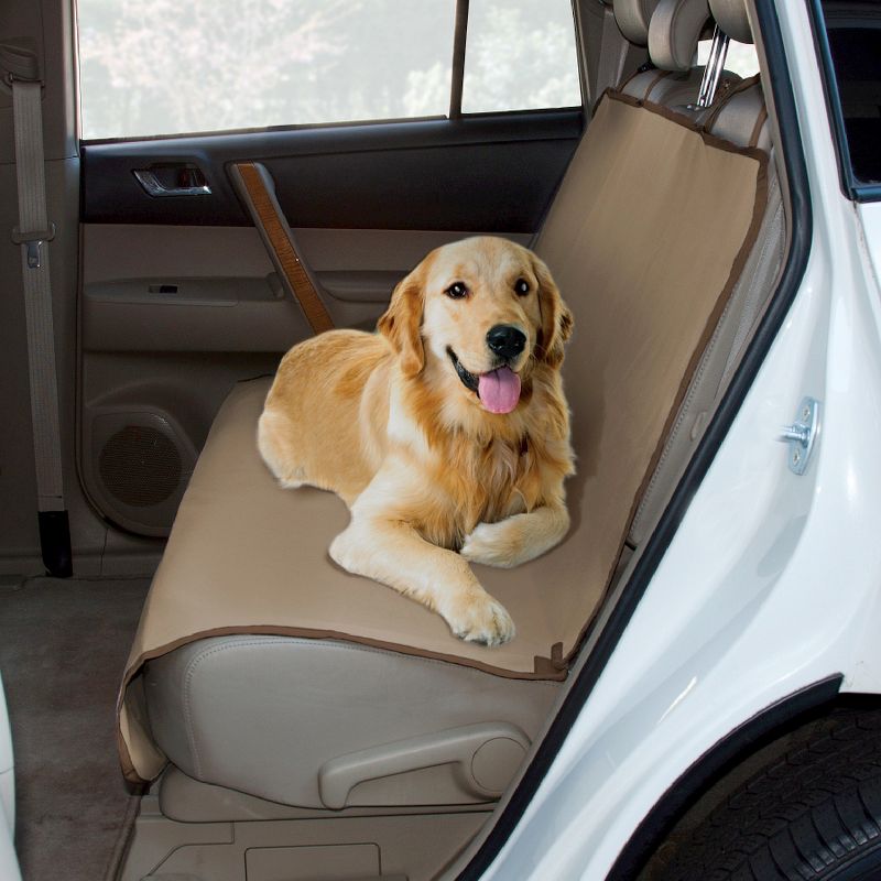 Yes Pets Oxford Water Proof Bench Dog Car Seat Cover - Tan, 1 of 4