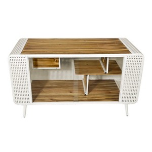 Gulches Spacious Cat House with Tempered Glass for Living Room, Corridor, Study and Other Spaces in White - 1 of 4