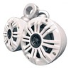 Kicker White Mini Wake Tower Marine Enclosures loaded with Kicker 4" KM speakers. (2 ohm) - 3 of 4