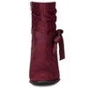 Allegra K Women's Casual Chunky Heel Ankle Boots - 3 of 4