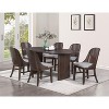 Sapphtopaz Dining Chairs Set of 2 Upholstered Armless Chair with Sturdy Base and Backrest Chairs for Kitchen, Dining Room, Living Room - 3 of 4