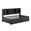 YOOCOZZ Metal Twin Size Daybed with Twin Size Trundle, Storage Shelves and USB Ports - 3 of 4