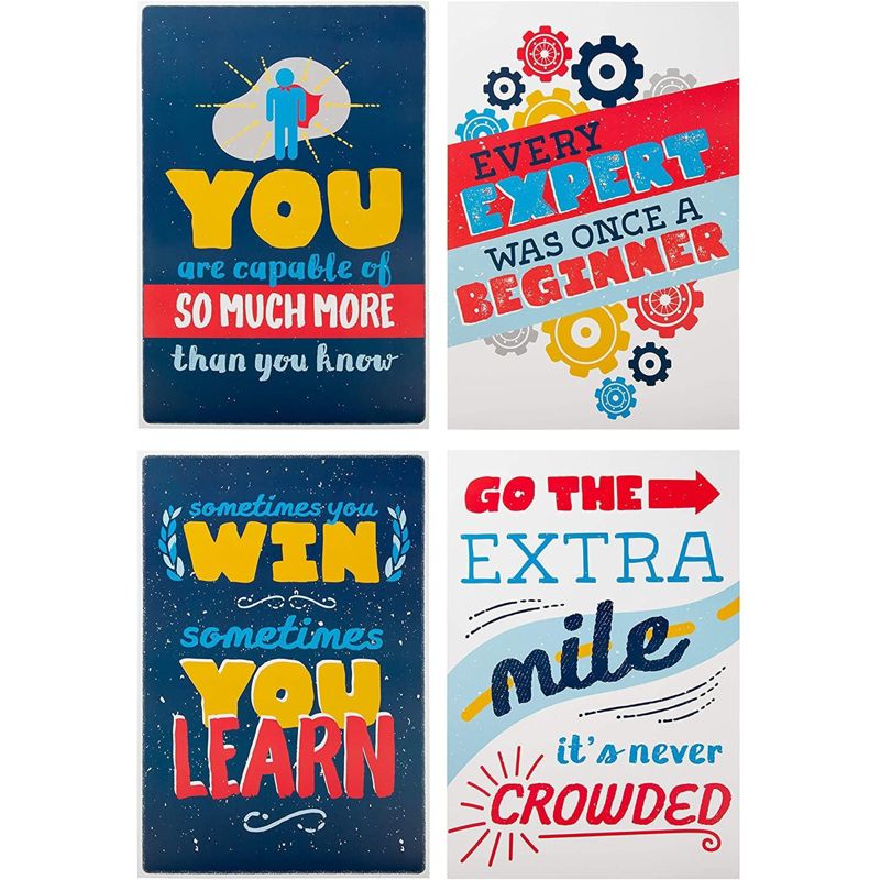 Juvale 20 Pack Motivational Posters for Classroom, Teacher Supplies, 13x19 in, 3 of 9