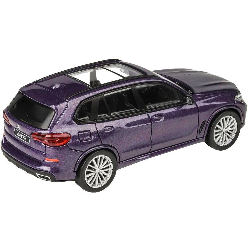 2018 BMW X5 Daytona Violet Metallic with Sunroof 1/64 Diecast Model Car by Paragon Models, 4 of 5