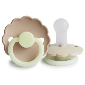 FRIGG Daisy Night Silicone Pacifier 2-Pack - 1 of 4