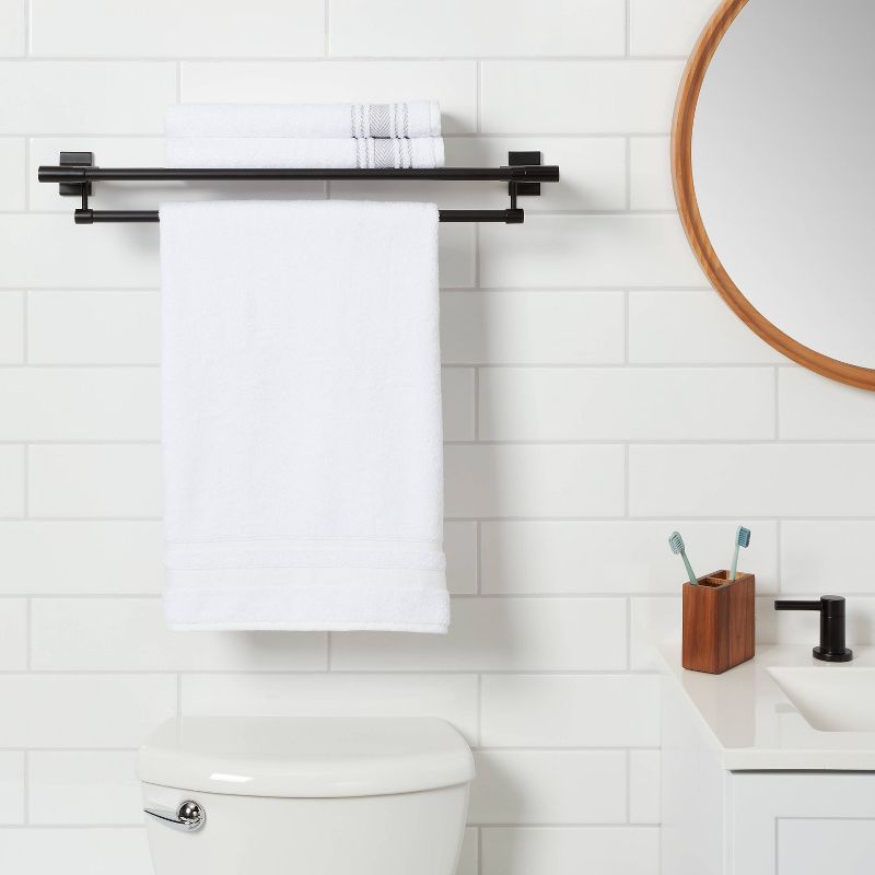 Modern Towel Rack Black - Threshold&#8482;, 3 of 6