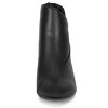 Allegra K Women's Pointed Toe Zipper Wedge Heel Ankle Booties - 3 of 4
