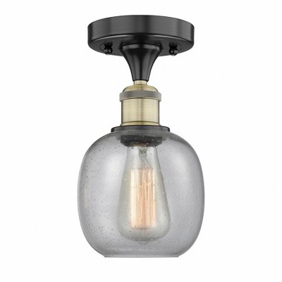 Belfast - 1 Light Flush Mount In Industrial Style-9.75 Inches Tall and 6 Inches Wide