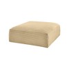 Meridian Furniture,Shaggy Corduroy Performance Fabric Ottoman - 3 of 4