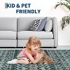 Washable Vintage Boho Striped Area Rug - Non-Slip Non-Shedding Stain Resistant Low Pile Soft Carpet for Living Room Bedroom Home Office - 4 of 4