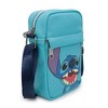Disney Bag, Crossbody, Lilo and Stitch, Stitch Smiling Face, Blue, Vegan Leather - 2 of 4