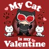 Women's Batman Catwoman My Cat is My Valentine T-Shirt - 2 of 4