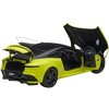 Aston Martin DBS Superleggera RHD Lime Essence Green Metallic with Carbon Top and Carbon Accents 1/18 Model Car by Autoart - 2 of 4