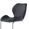 PAGED Bar Height Stools Set of 4, Modern Counter Stool Chair with Low Back and Metal Footrest for Bar, Kitchen - 4 of 4