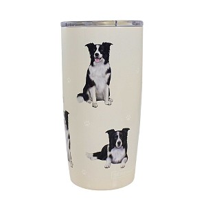 E & S Imports 7.0 Inch Border Collie Serengeti Tumbler Hot Or Cold Beverages Tumblers - 1 of 3