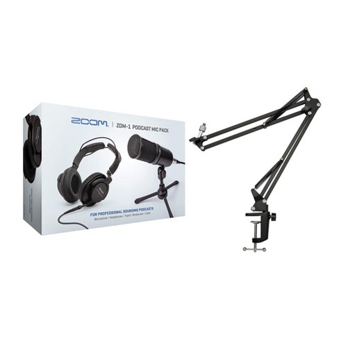 Zoom Zdm 1 Podcast Microphone Pack Accessory Bundle And Knox Gear